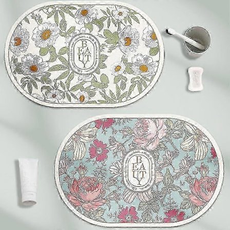 40 x 60 cm, Kaksi pakkausta, Imukykyinen liukumaton kylpymatto, Suihku- ja kylpyhuonematto, Liukumaton kylpymatto, DM-kylpyhuonematto