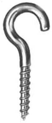 LKB 1427015 Takkrok med trängad skruv 50 x 75 mm, Installationsmaterial