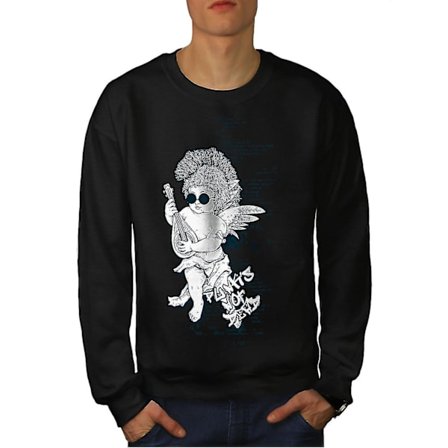 Angel Rock Song Music Män Blacksweatshirt | Wellcoda