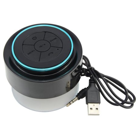 Duschhögtalare med FM-radio, IP67 bärbar helt vattentät, Ha