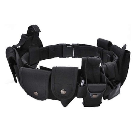 Ulkoilma Taktinen Vyö Lainvalvonta Modulaarinen Varusteet Turvallisuus Käyttövyö 1 Kpl Musta