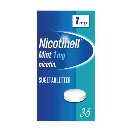 Nicotinell 1 mg sugetabletter, Mint, 36 stk.