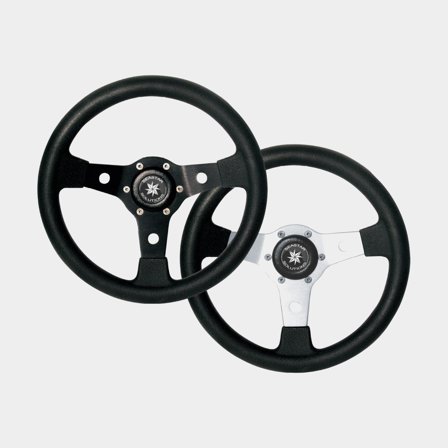 Koło sterowe do łodzi motorowej Dometic Falcon GT 310, aluminium z poliuretanem, Ø310 mm, z piastą, pasuje do wału kierownicy 3/4" (19 mm), czarny - 