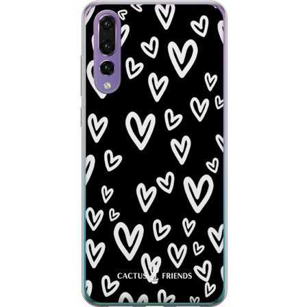 Kompatibel Mobilcover til Huawei Huawei P20 Pro Cactus and Friends - Handdrawn Love Chaos