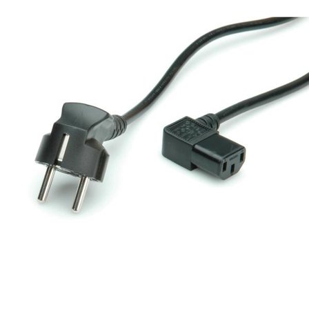 VALUE Power Cable, angled IEC