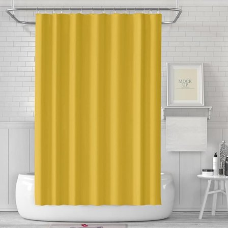 Vandtæt bruseforhæng 180x180 cm, hurtigtørrende bruseforhæng – Skimmelresistent, til udendørs brusebad og badeværelse