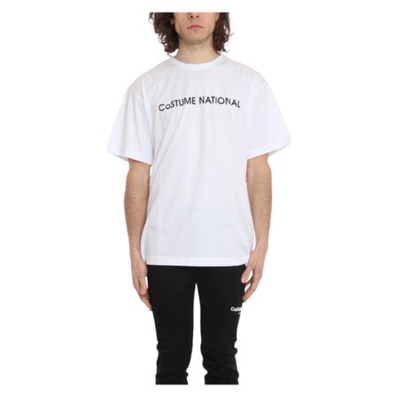 Costume National T-Shirt vit, Herr, Herr, Storlek: S