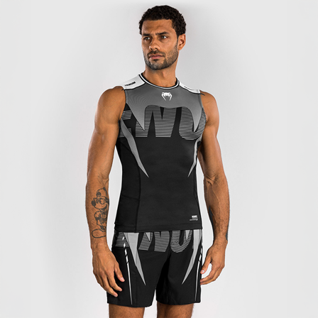 Kampsportstøj Venum Adrenaline Rashguard Sort Grå - Bodyman.dk