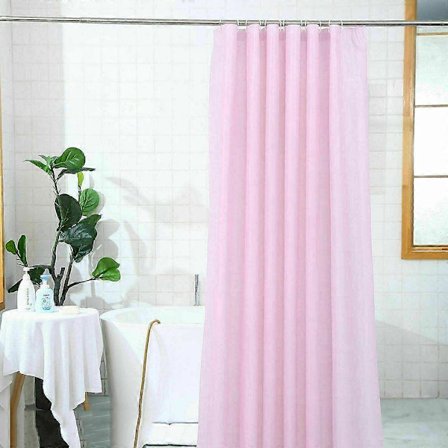 Skimmelsikker med 12 kroge, rumindretning, badeværmsskærme, badekar gardiner, PEVA tyk bruseforhæng