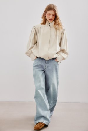 NA-KD Loose Low Waist Long Jeans - Low Waist Jeans - Blå - EU 42