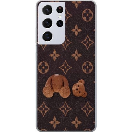 Yhteensopiva Puhelinkuori Samsung Samsung Galaxy S21 Ultra 5G Graafinen monogrammikuvio, jossa taiteellisesti muotoiltu nalle