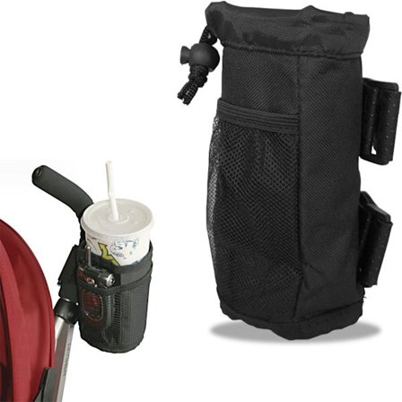 Flaskeholder i ét stykke med velcro - universal kopholder - justerbar opbevaringstaske