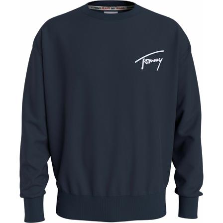 Tommy Jeans, Sweat- TJM Tommy Signature Blauw, Heren, Maat:M