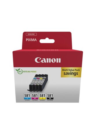Canon CLI-581 Ink Cartridge C/M/Y/BK MULTI BL SEC