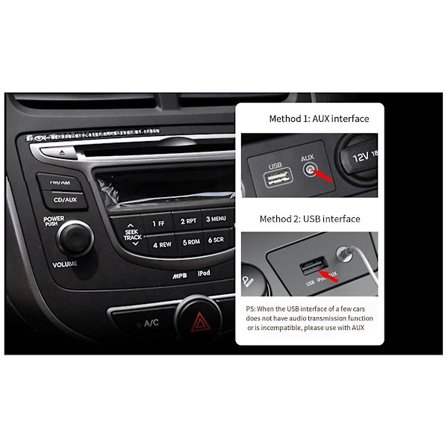 Bluetooth-ljudmottagare Aux Audio Trådlös Monitorheadset för BT850 Bil Multifunktionell Bluetooth