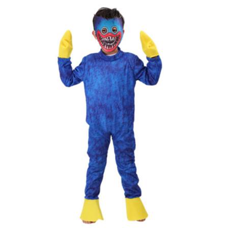 Halloween Kid Cosplay Kostym Huggy Wuggy Poppy Set