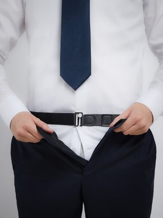 John Henric Men's Schwarzer Hemdhalter Size Onesize