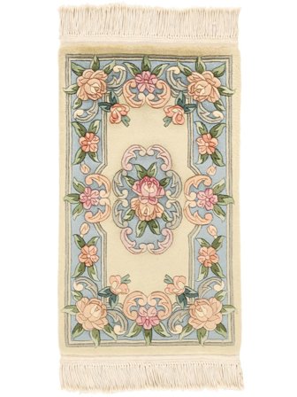 China 90 Line Teppich 60X90 Beige/Orange Wolle, China