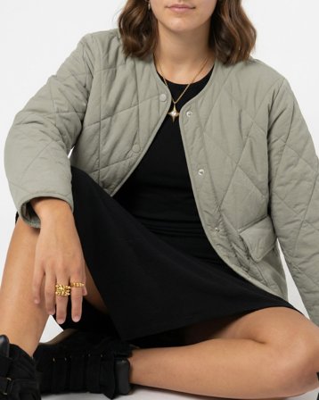 Kids ONLY KOGROSALINA QUILTED JACKET VD OTW Vihreä Takit Tytöt - Kids Brand Store