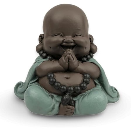 Staty - Zen och Feng Shui Dekoration - för att Skapa en Avkopplande och Andlig Miljö - Bredd: 8,5 cm