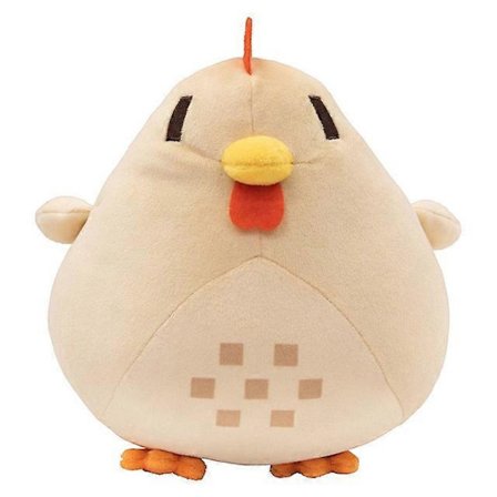 20 cm Stardew Valley Kylling Pude Plys Blødt Kæledyr Legetøj Tegneserie Stardew Valley Børn Fødselsdagsgave Julegave hvid
