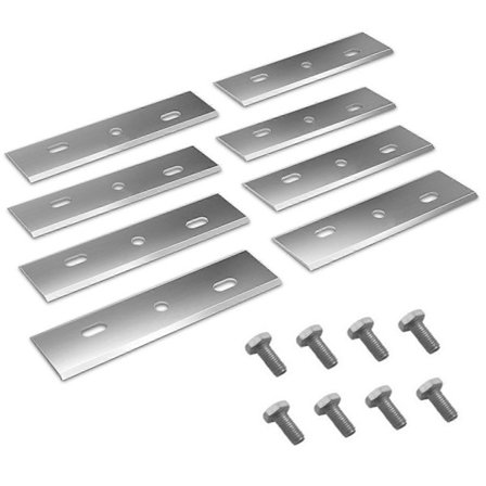 8 stk. kniver i rustfritt stål for AL-KO Robolinho 2000 1200 1150 700 500 gressklipper reservedel (FMY)