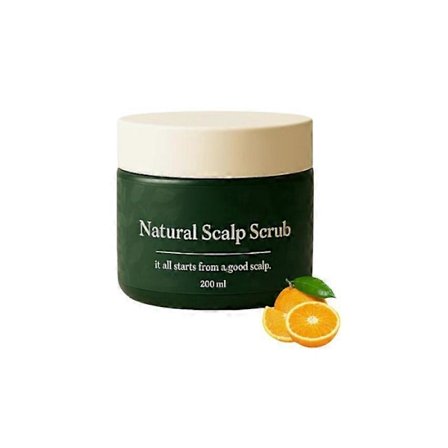 Naturlig hovedbundsskrub, dybderensende og nærende eksfoliering, fugtgivende og behagelig, hovedbundsafgiftning mod skæl og fjernelse af aflejringer, 