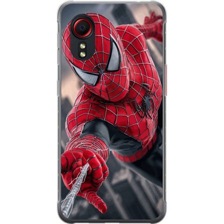 Kompatibel Mobilcover til Samsung Samsung Galaxy Xcover 5 Dynamisk Spider-Man-illustration i action-perspektiv, superheltetema med bevægelsesenergi o