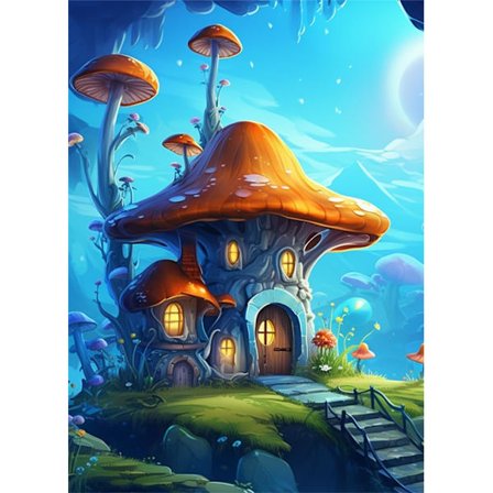 12X16 Tommer 5D Diamantmaleri Sæt, Maleri efter Numre Sæt - DIY