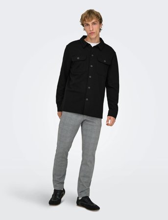 ONLY & SONS Onsnewkodyl Overshirt Sweat Noos - Black - S