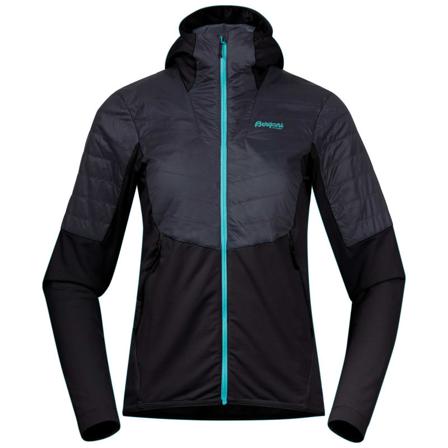 Bergans Senja Midlayer Hood Jacket Women's Women middle-layer synthetic jackets Black XS