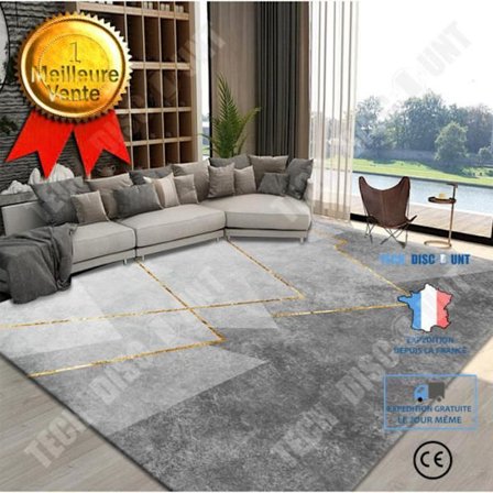 Matta - Hem - Grå - 160 x 230 cm - Modern - Minimalistisk - Ljudisolering