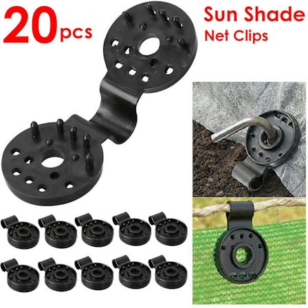 20 stk Solskærmsnet Klips Haveredskaber Drivhus S