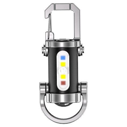 1200LM Super Bright Mini Nyckelringsficklampa, 2025 Ny Vattentät Nyckelringsficklampa, 3 i 1 Kraftfull Mini Ficklampa med Power Bank & 7 Lägen