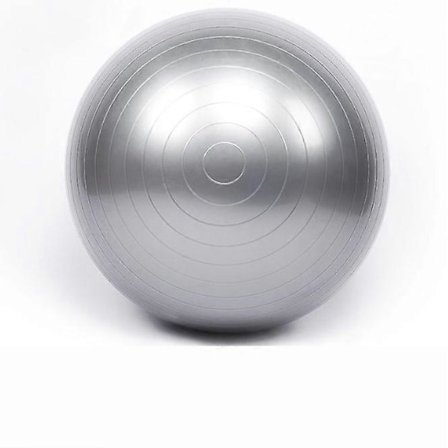 Anti-Burst Treningsball for Gym, Stabilitet, Graviditet, Størrelse 65cm, Farge Grå