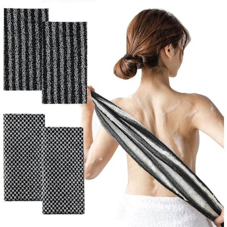 Blissal Eksfolierende Brusebadshåndklæde, Blissal Håndklæde til Mænd og Kvinder