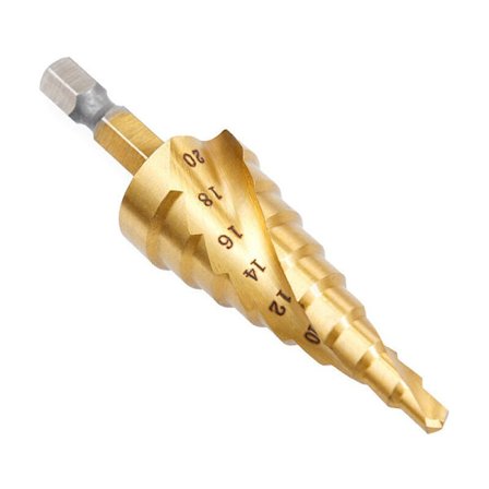 3 st Spiral Hex Spline Stegborr + Center Punch Set Hex Spiral Spline Stegborr + Center Punch Set för Verktyg Ro