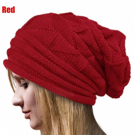 Virkattu hattu Naisten Lippalakit Pipo RED - spot ale