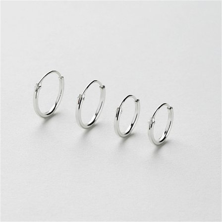 Boel Hoops - Örhängen Multipack - Sterling silver - Safira