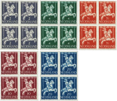 Holland 1946 - NVPH 469-473 - 4-blokke - Postfrisk