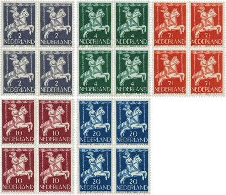 Holland 1946 - NVPH 469-473 - 4-blokke - Postfrisk
