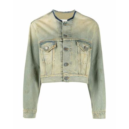 Maison Margiela Denim Jakke Blå, Dame
