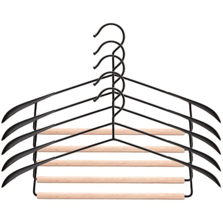 Integroitu vaatekaapin henkari Vaatekaapin säilytysteline Housuhanger Leveä olkapää Saumaton henkari L
