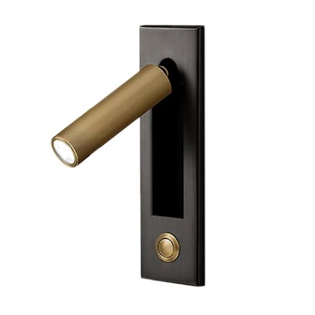 Leselys, Senggavel Vegglampe Leselys Innfelt Trykknapp Bryter Vegglamper for Stue,