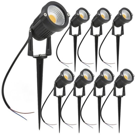 vattentät utomhusspotlight 10 COB LED spotlights LED gräsmatta