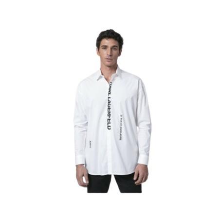 Karl Lagerfeld, Shirts Wit, Heren, Maat:S