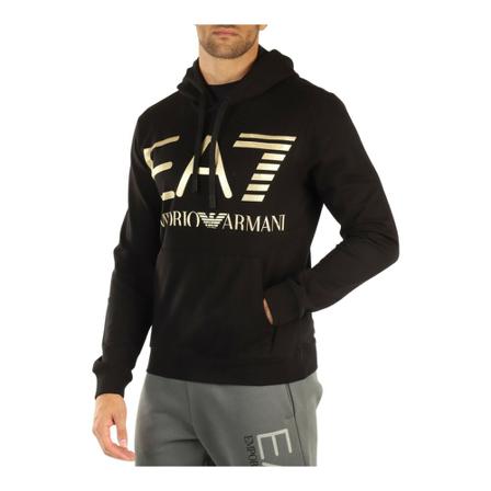 Emporio Armani EA7 Sweatshirts Hoodies , Zwart , Heren , Maat: M