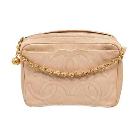 Chanel Vintage Pre-owned Mini Väska brun, Dam Vintage Väskor, Dam, Storlek: ONE SIZE