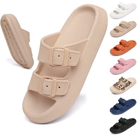 Naisten tohvelit, liukumattomat, paksut pohjat, nopeasti kuivuvat, superpehmeät (4/5UK)