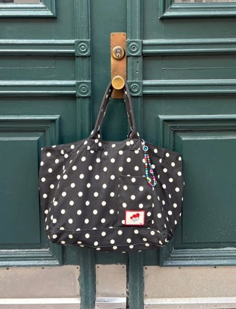 Becksöndergaard Polka Canvas Camila Bag - Black - ONE SIZE